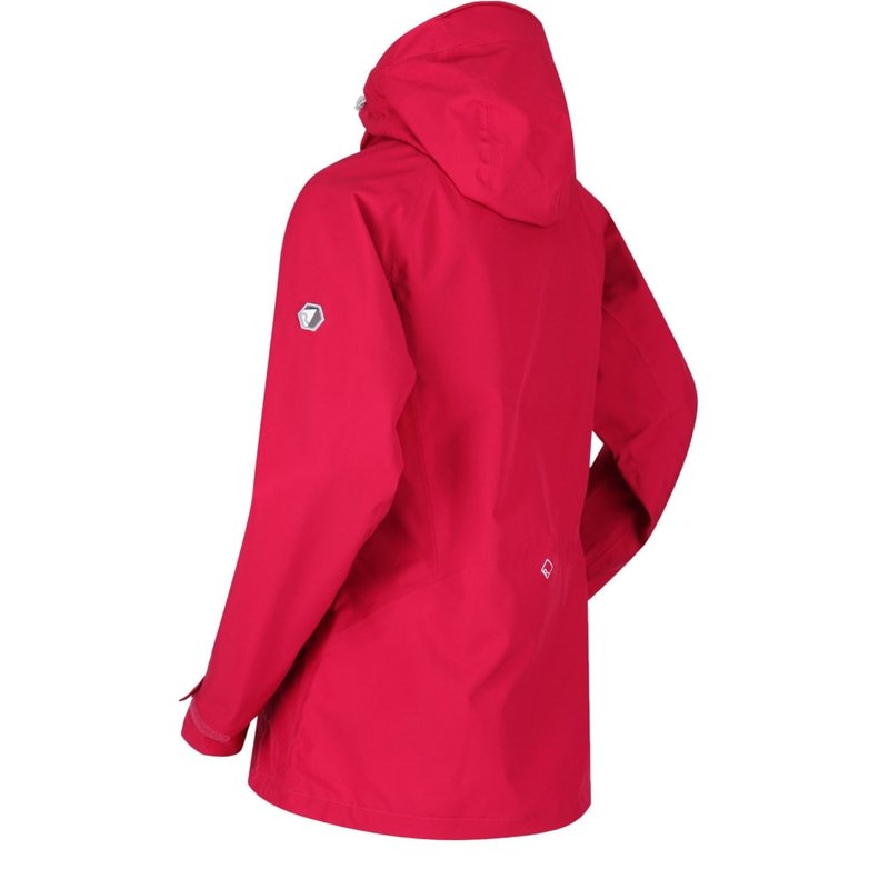 Shop Regatta Womens/ladies Birchdale Waterproof Shell Jacket (dark Cerise) In Red