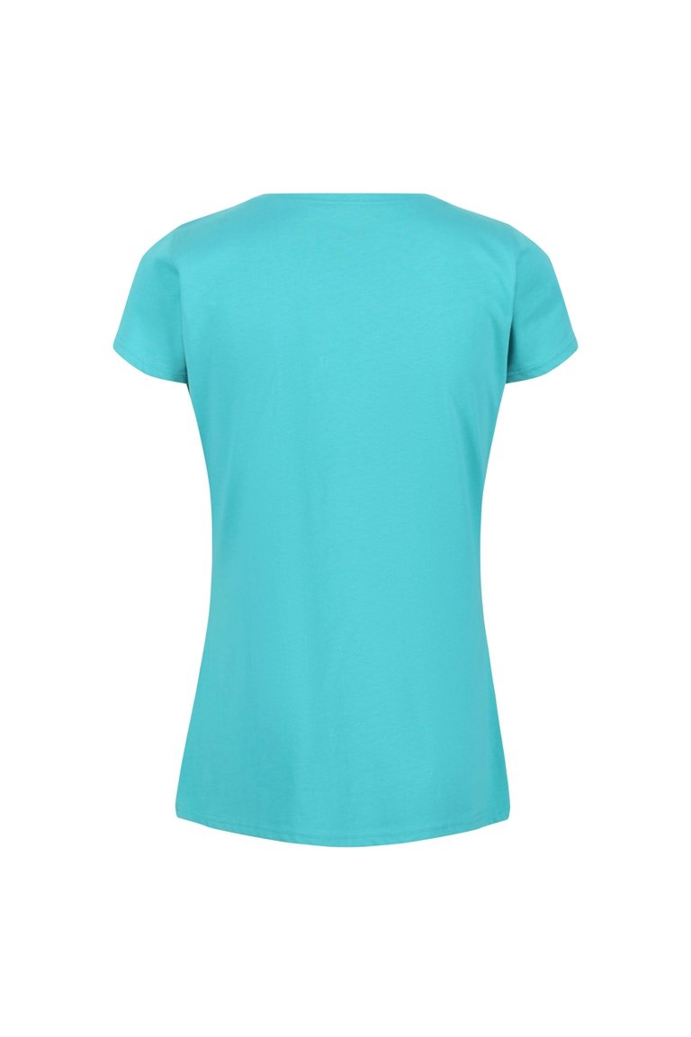 Regatta Womens/Ladies Breezed II Flower T-Shirt (Turquoise)