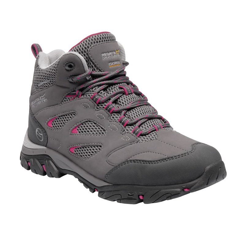 Regatta Womens/ladies Holcombe Iep Mid Hiking Boots (steel/vivacious)