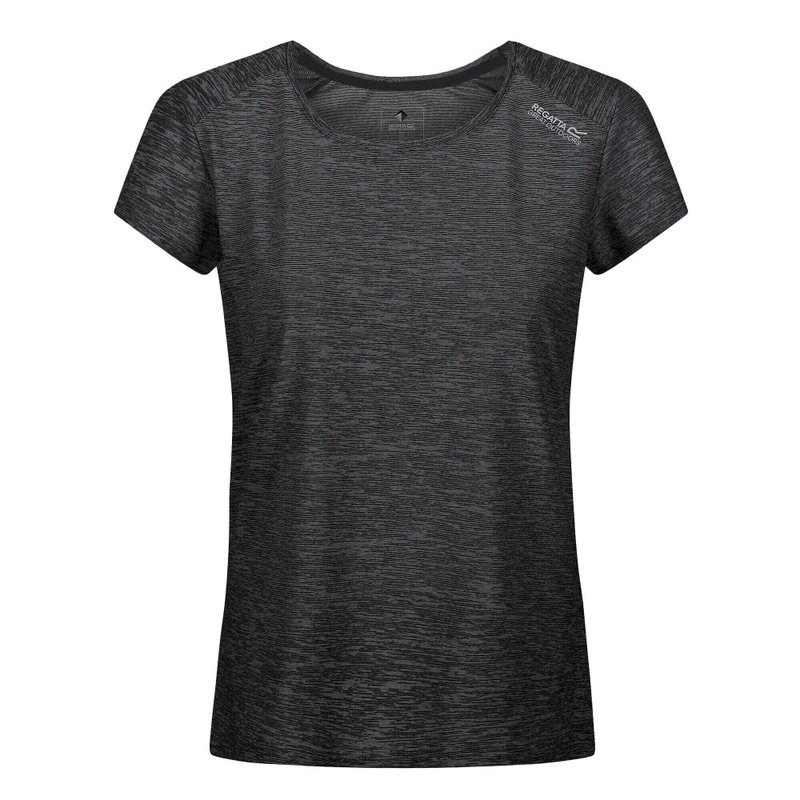 Regatta Womens/ladies Limonite V T-shirt In Black