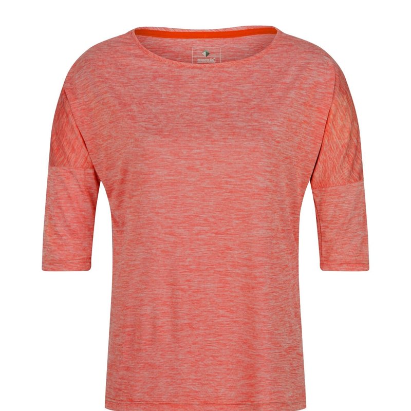 Regatta Womens/ladies Pulser Ii 3/4 Sleeve T-shirt In Orange