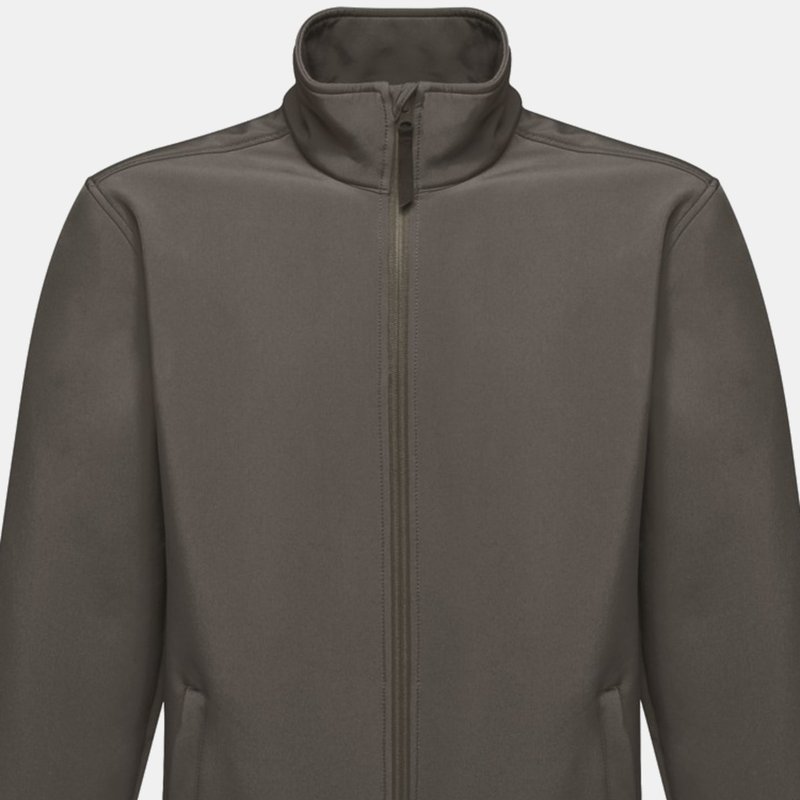 Regatta Reid Mens Softshell Wind Resistant Water Repellent Jacket In Grey