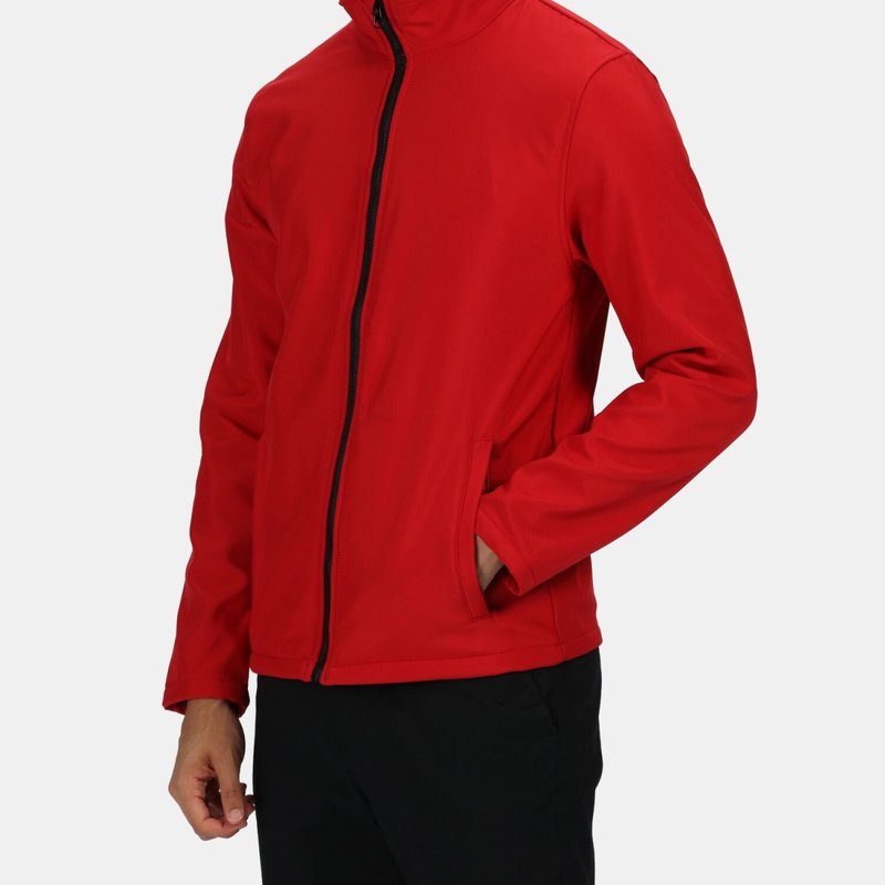 Regatta Standout Mens Ablaze Printable Soft Shell Jacket In Red