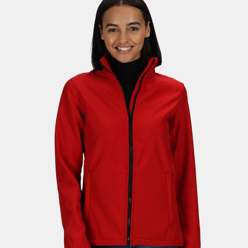 Regatta Standout Womens/ladies Ablaze Printable Soft Shell Jacket In Red