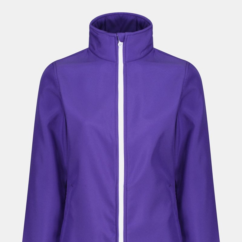 Regatta Standout Womens/ladies Ablaze Printable Soft Shell Jacket In Purple
