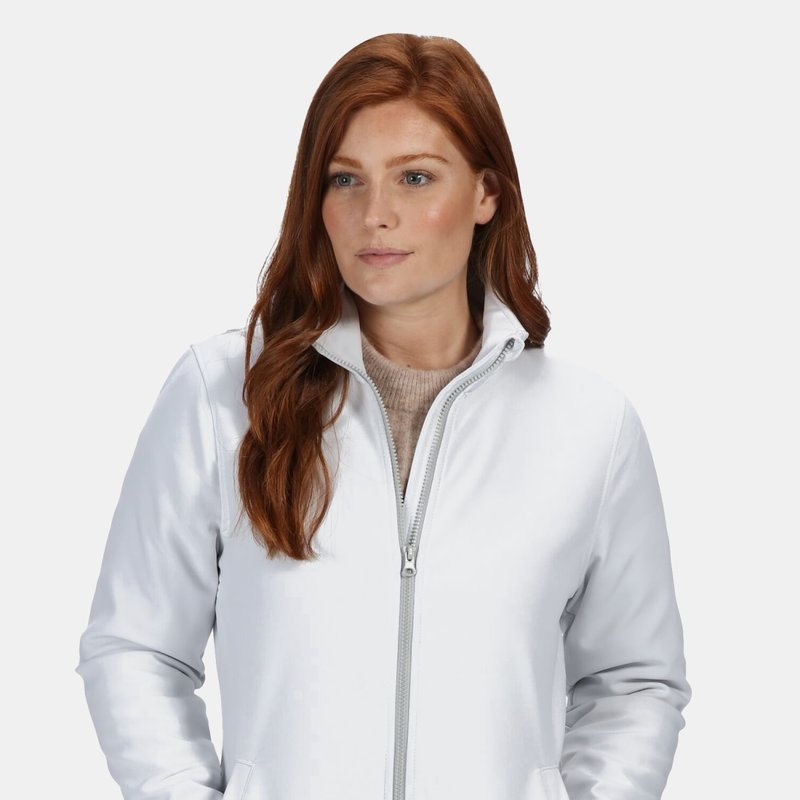 Regatta Standout Womens/ladies Ablaze Printable Soft Shell Jacket In White