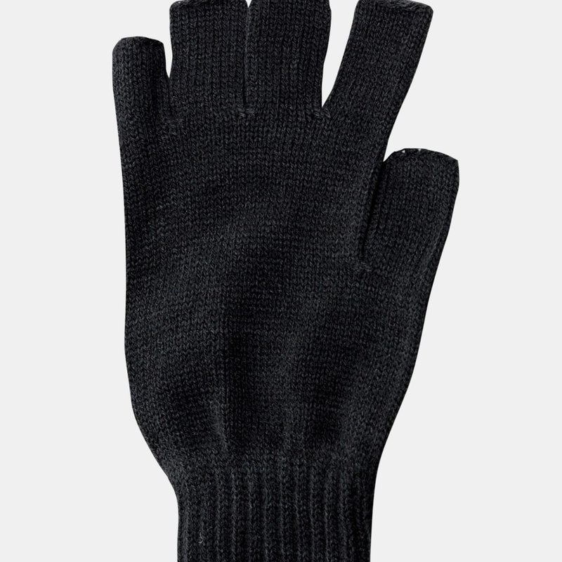 Regatta Unisex Fingerless Mitts/gloves In Black