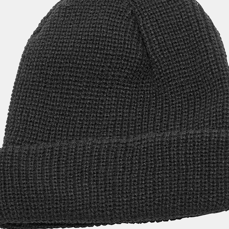 Regatta Unisex Fully Ribbed Winter Watch Cap / Hat In Black