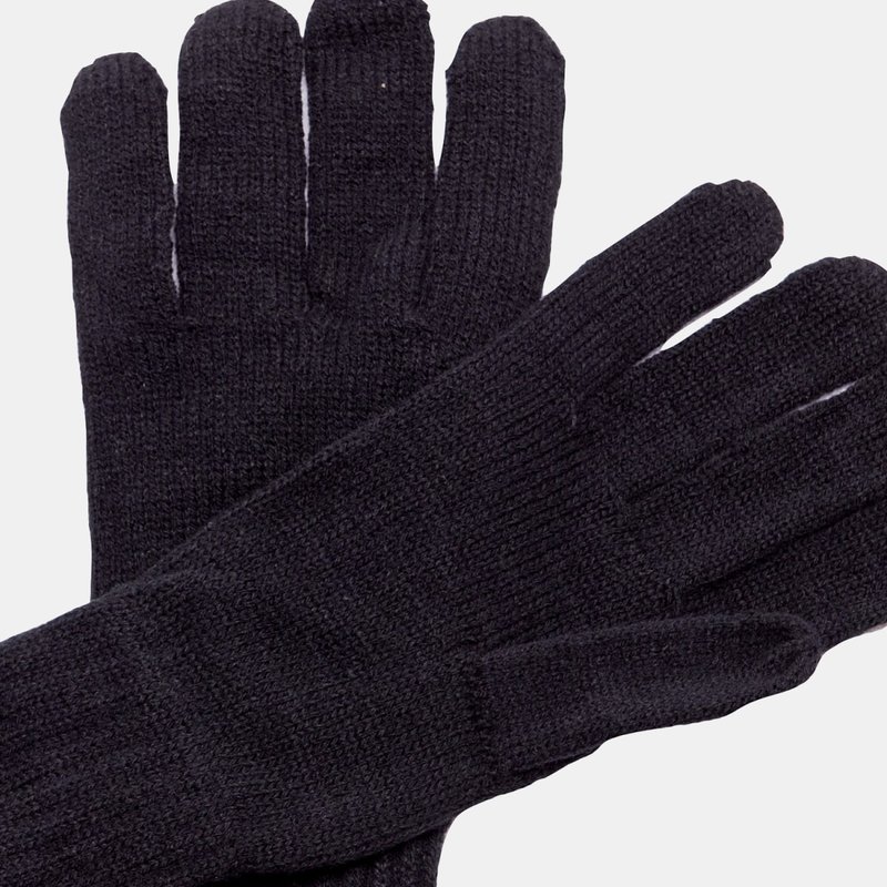 Regatta Unisex Knitted Winter Gloves In Black