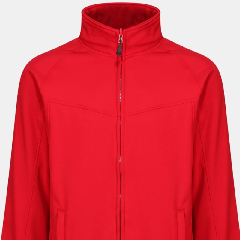 Regatta Uproar Mens Softshell Wind Resistant Fleece Jacket In Red