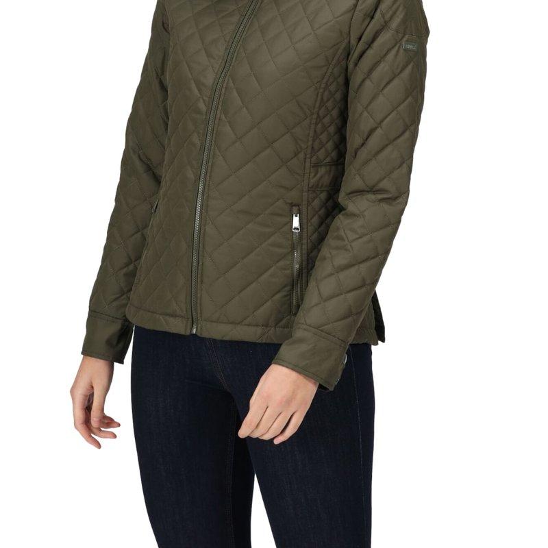 Regatta Womens Charleigh Quilted Insulated Jacket In Green