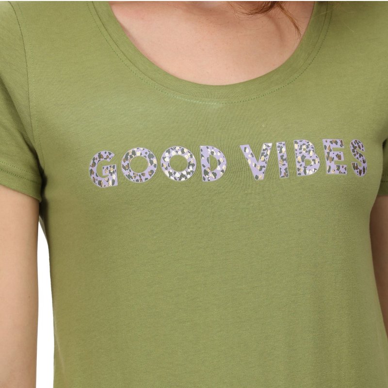 Regatta Womens Filandra Vi Flower T-shirt In Green