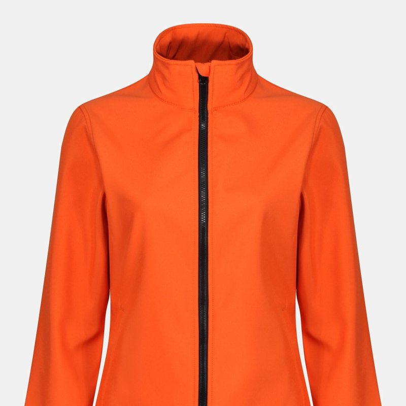 Regatta Womens/ladies Ablaze Printable Soft Shell Jacket In Orange