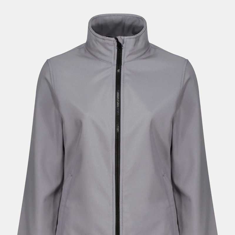Regatta Womens/ladies Ablaze Printable Soft Shell Jacket In Grey
