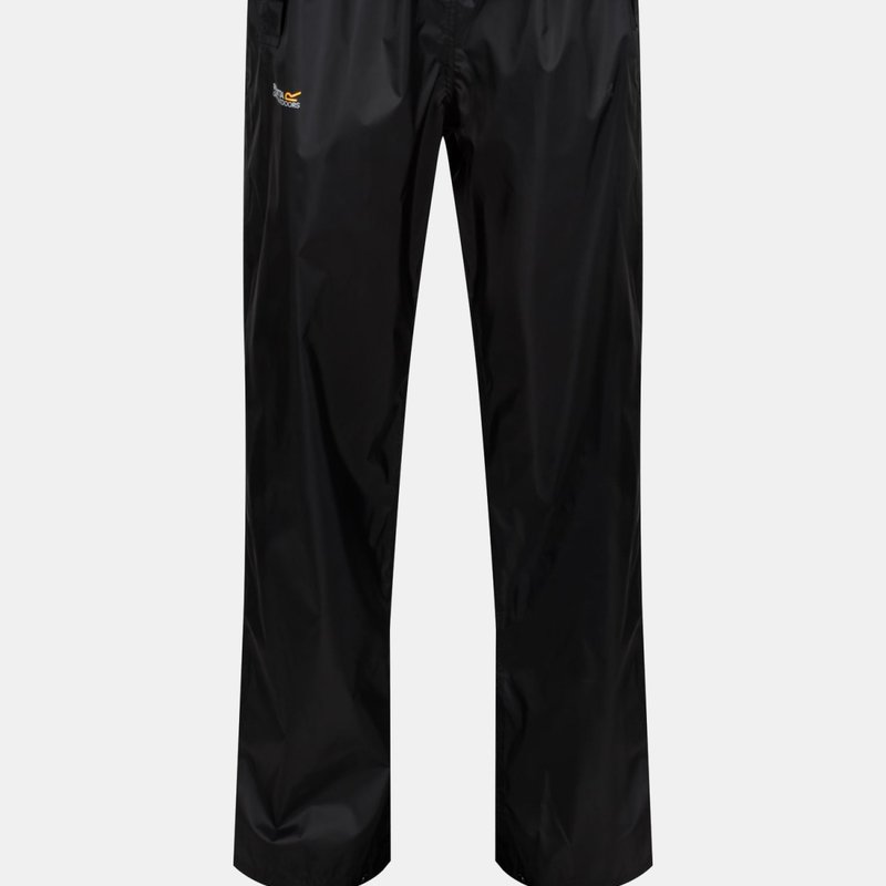 Regatta Womens/ladies Adventure Tech Pack It Waterproof Pants In Black