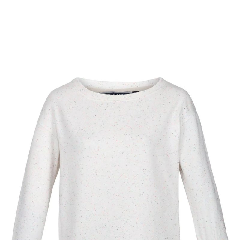 Shop Regatta Womens/ladies Arlette Flecked Sweater In White