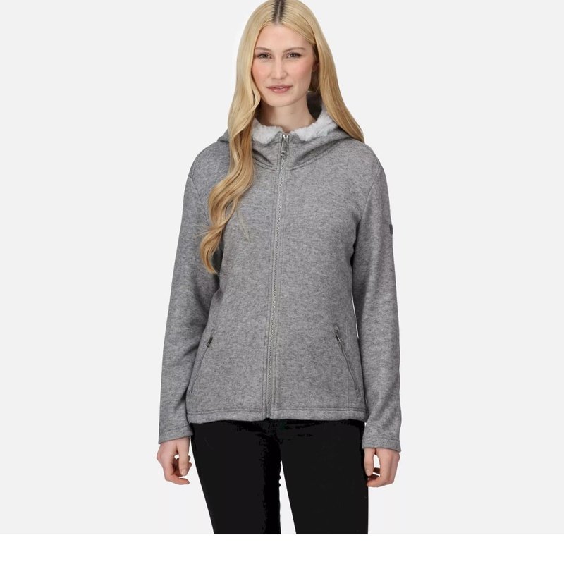 Regatta Womens/ladies Avalynn Marl Full Zip Hoodie In Grey