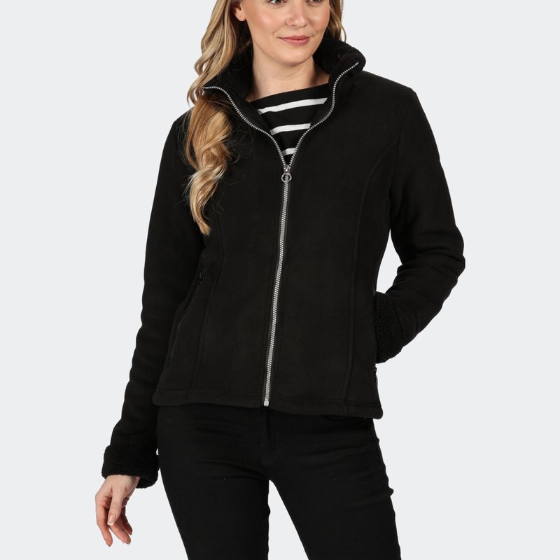 Regatta Womens/ladies Brandall Heavyweight Fleece Jacket In Black