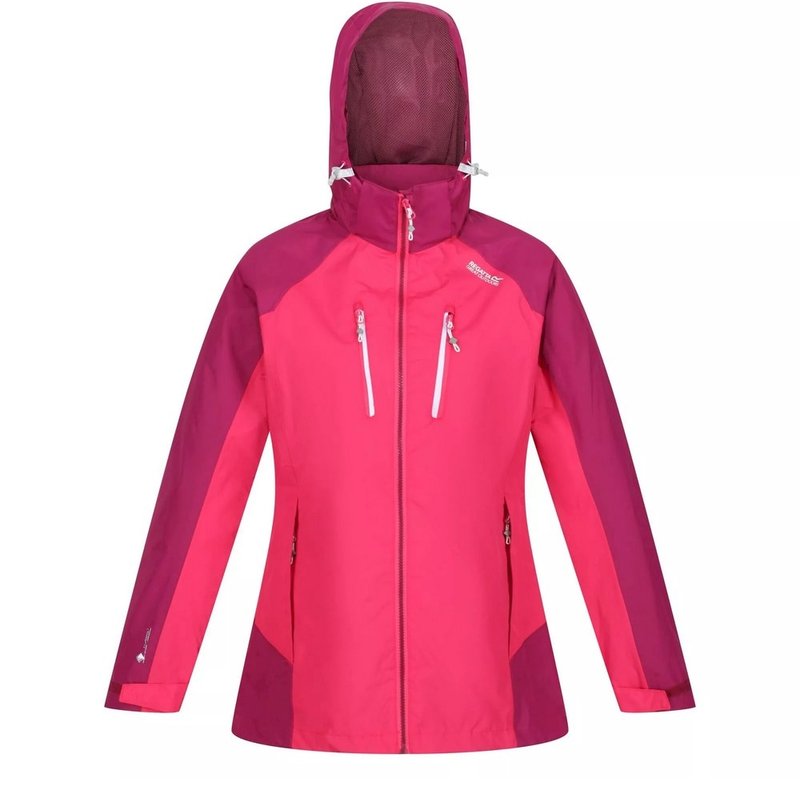 Regatta Womens/ladies Calderdale Iv Waterproof Jacket In Pink