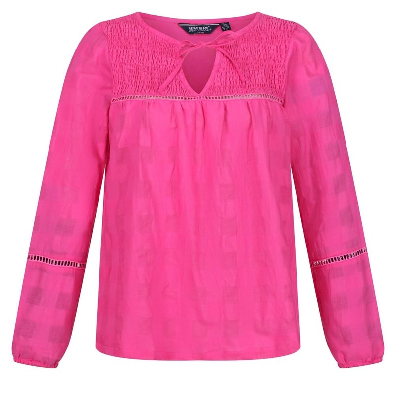 Regatta Womens/ladies Calluna Long-sleeved Blouse In Pink