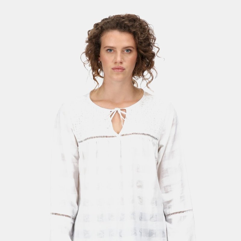 Regatta Womens/ladies Calluna Long-sleeved Blouse In White