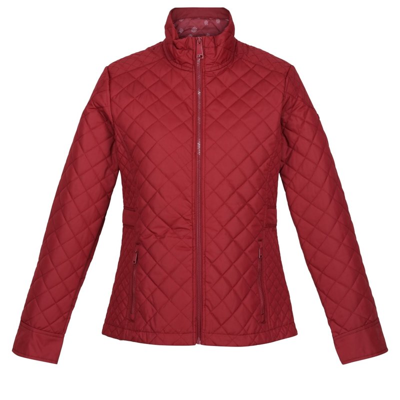 Shop Regatta Womens/ladies Charleigh Quilted Insulated Jacket In Red