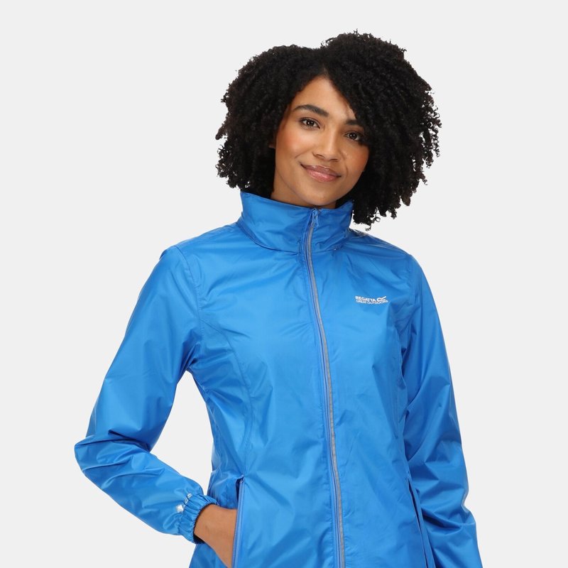 Regatta Womens/ladies Corinne Iv Waterproof Jacket In Blue