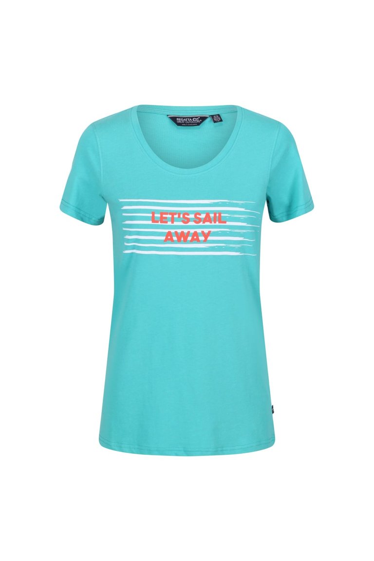 Womens/Ladies Filandra VI Stripe T-Shirt - Turquoise