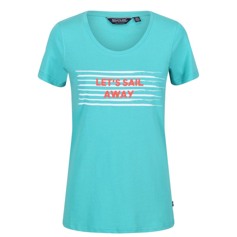 Regatta Womens/ladies Filandra Vi Stripe T-shirt In Blue