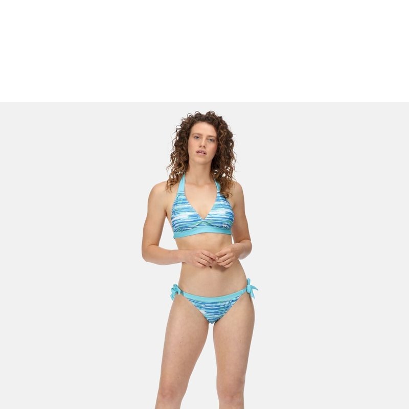 Regatta Womens/ladies Flavia Brush Stroke Bikini Bottoms In Blue