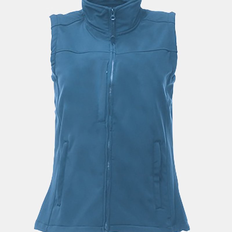 Regatta Womens/ladies Flux Softshell Vest Jacket In Blue
