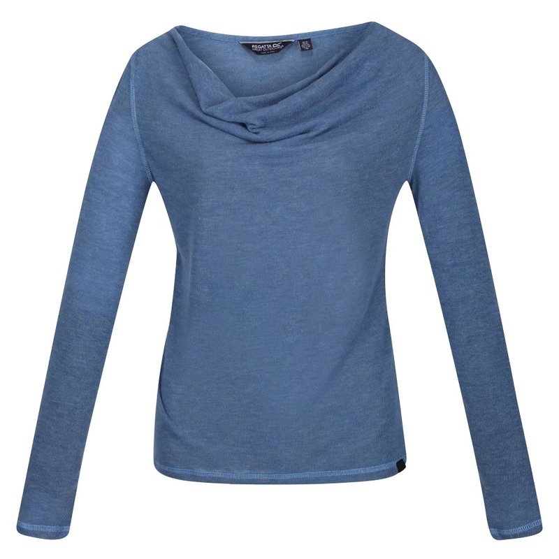 Regatta Womens/ladies Frayda Long Sleeved T-shirt In Blue