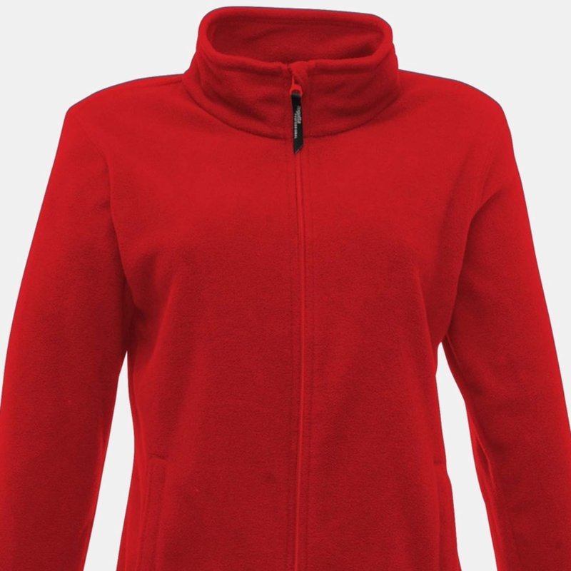 Regatta Womens/ladies Full-zip 210 Series Microfleece Jacket In Red