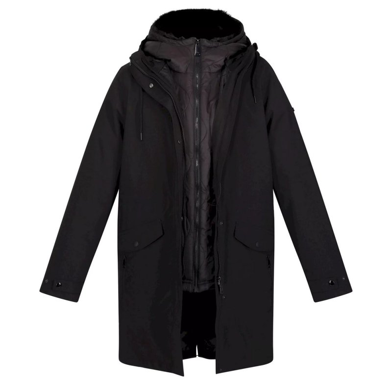 Regatta Womens/ladies Giovanna Fletcher Collection Brentley 3 In 1 Waterproof Jacket In Black