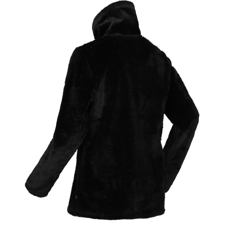 Regatta Womens/ladies Heloise Marl Full Zip Fleece Jacket In Black