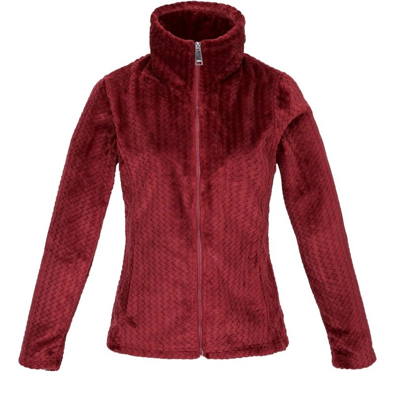 Regatta Womens/ladies Heloise Marl Full Zip Fleece Jacket In Red
