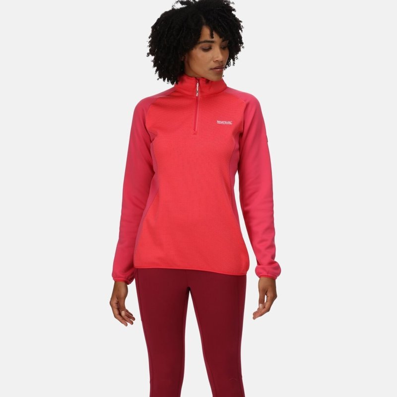 Regatta Womens/ladies Highton Ii Two Tone Full Zip Fleece In Pink
