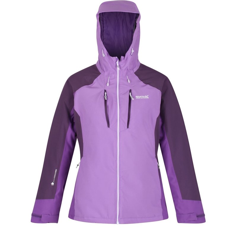 Regatta Womens/ladies Highton Stretch Ii Waterproof Padded Jacket In Purple