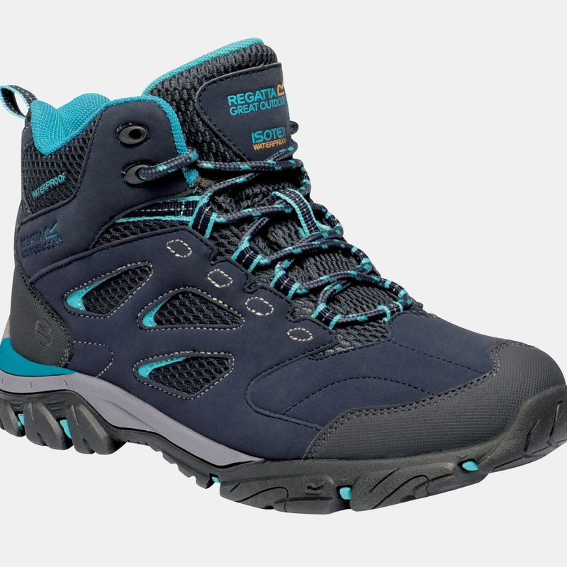 Regatta Womens/ladies Holcombe Iep Mid Hiking Boots In Blue