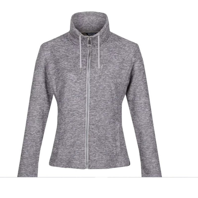 Regatta Womens/ladies Kizmitt Marl Full Zip Fleece Jacket In Grey