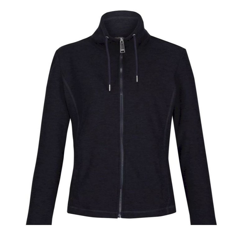 Regatta Womens/ladies Kizmitt Marl Full Zip Fleece Jacket In Black