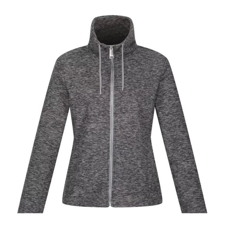 Regatta Womens/ladies Kizmitt Marl Full Zip Fleece Jacket In Grey