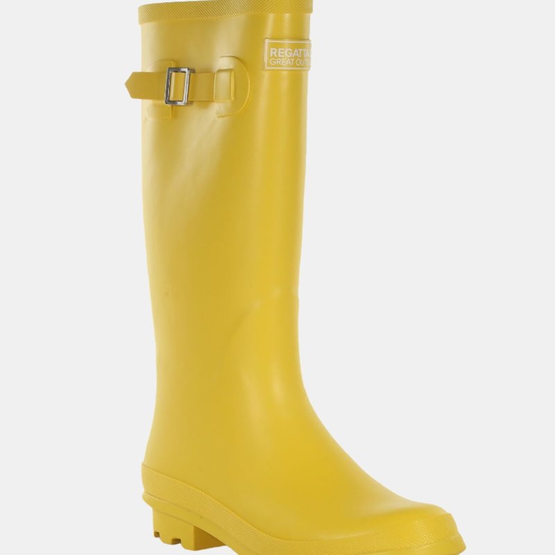 Regatta Womens/ladies Ly Fairweather Ii Tall Durable Wellington Boots In Yellow
