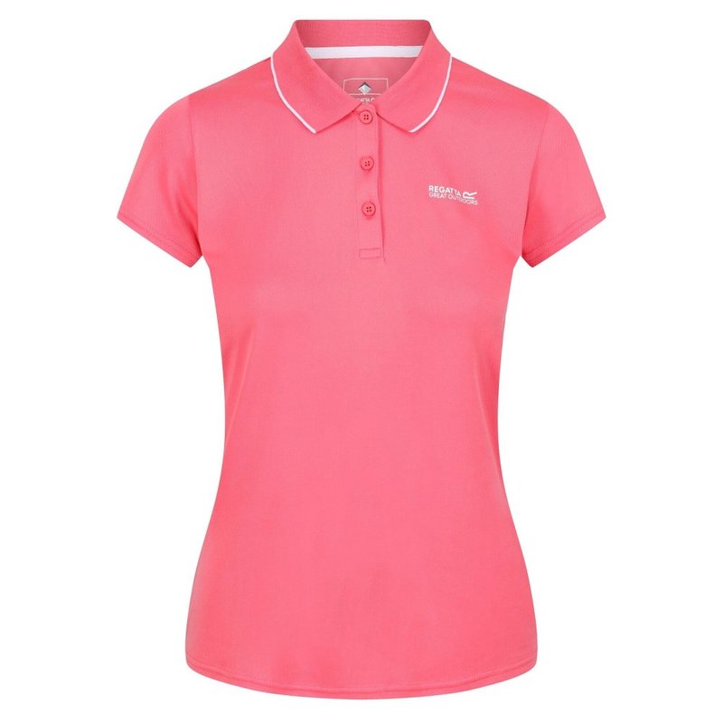 Regatta Womens/ladies Maverick V Polo Shirt In Pink