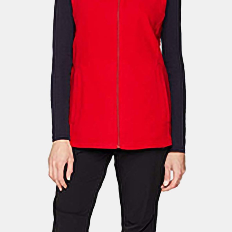 Shop Regatta Womens/ladies Micro Fleece Bodywarmer / Gilet In Red