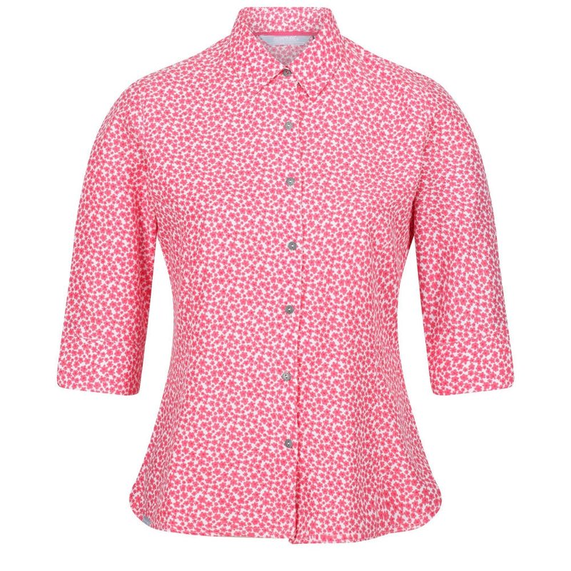Regatta Womens/ladies Nimis Iv Floral Shirt In Pink