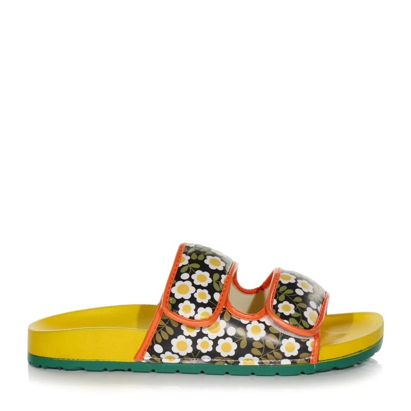 Regatta Womens/ladies Orla Twin Flowers Moulded Footbed Sandals In Yellow
