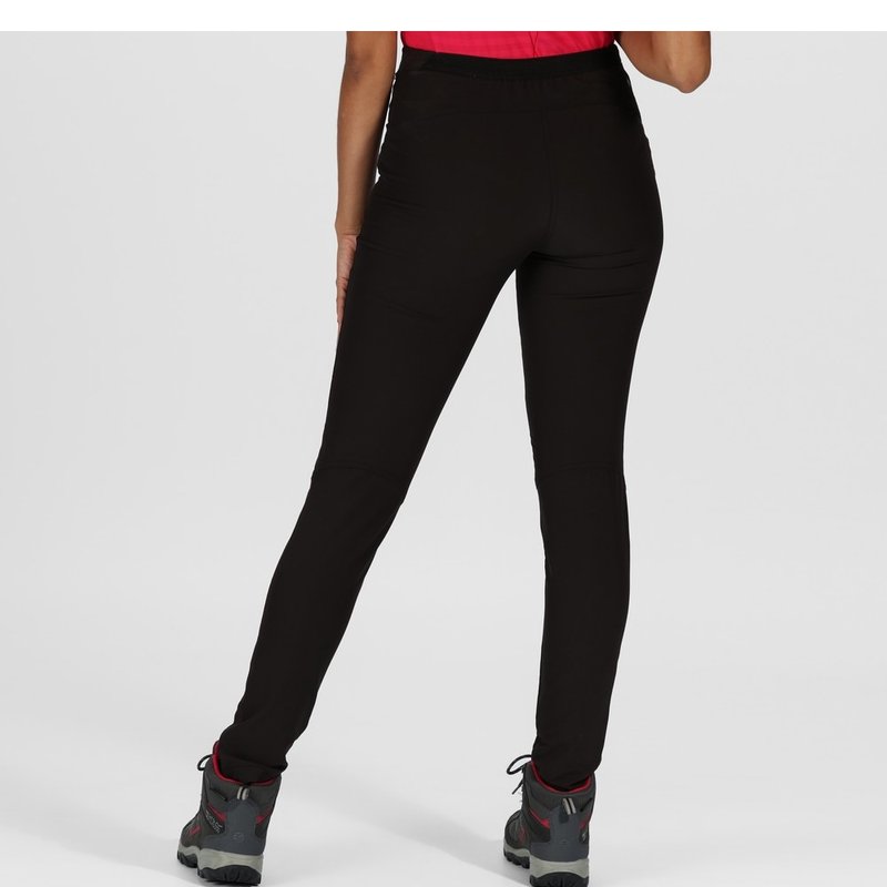 Shop Regatta Womens/ladies Pentre Stretch Trousers In Black