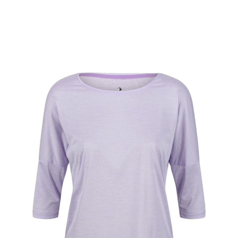 Regatta Womens/ladies Pulser Ii 3/4 Sleeve T-shirt In Purple