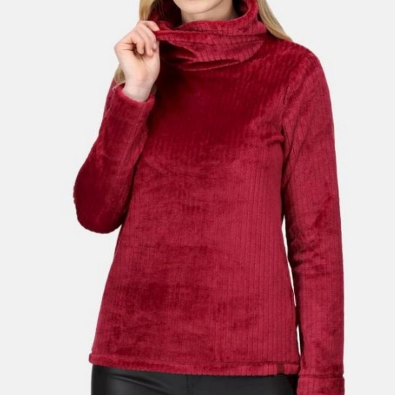 Regatta Womens/ladies Radmilla Linear Fleece Sweatshirt In Red